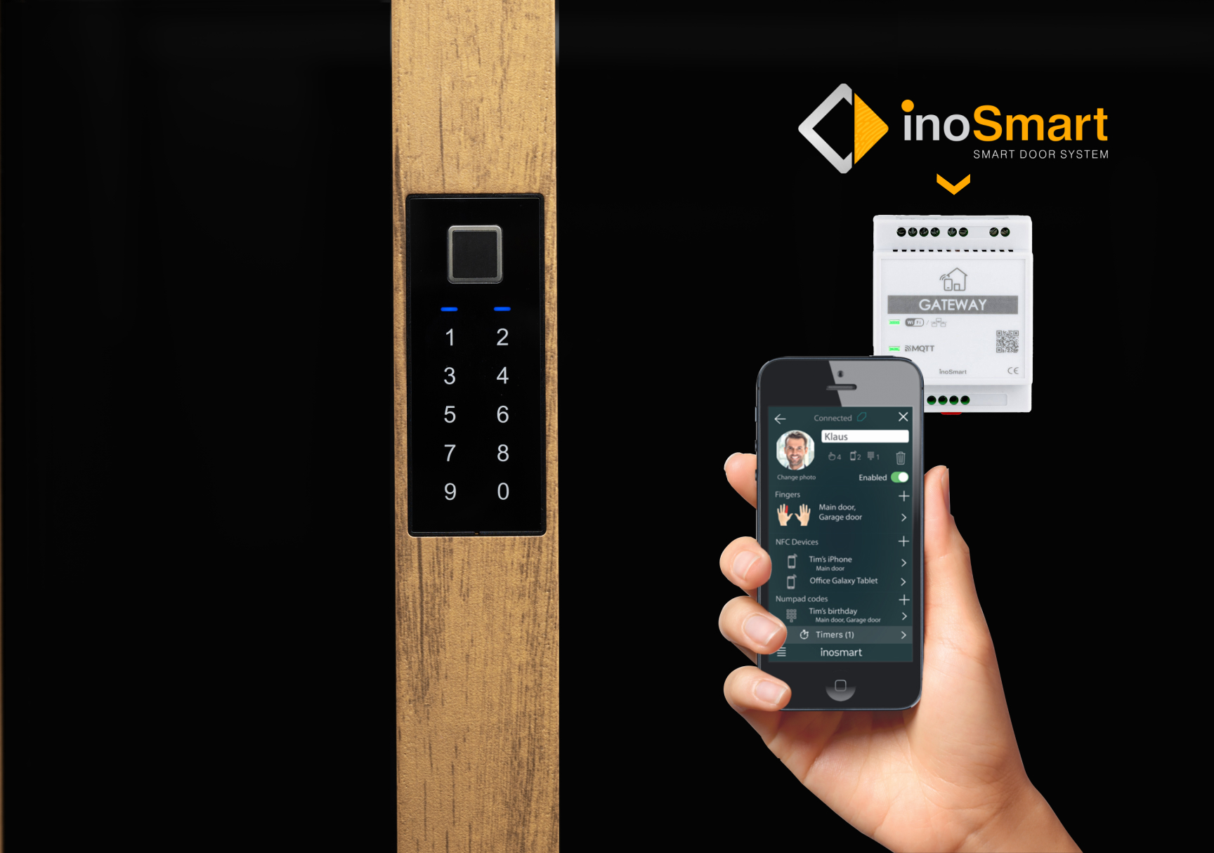 Inosmart na aluminijskim vratima