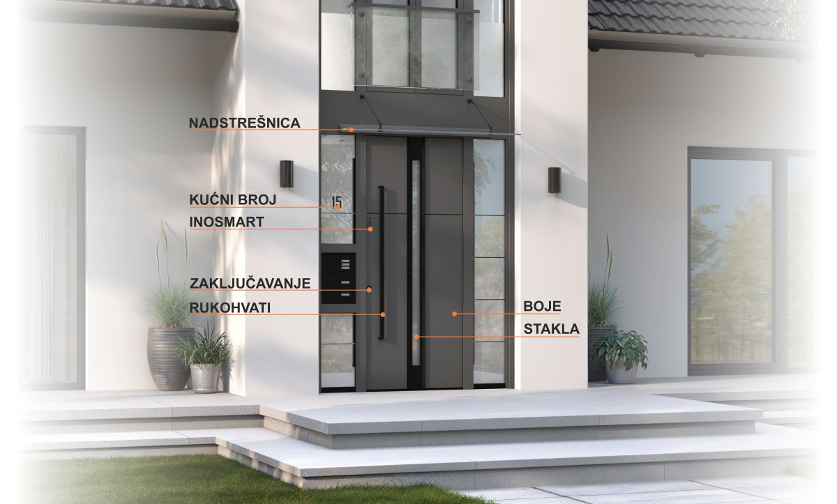 vanjski pogled na ulazna vrata